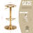 Engman Swivel Adjustable Height Counter Stool with Metal Frame-621097742