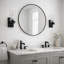 Zephyr  Single Light Armed Sconce Clear Glass with Black Metal Finish