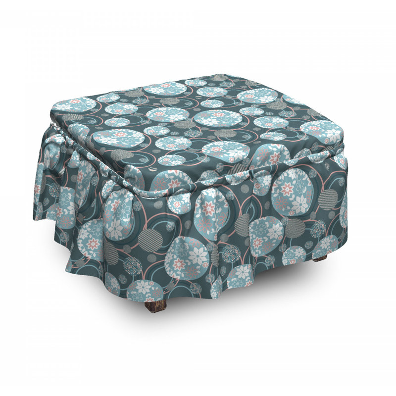 Box Cushion Ottoman Slipcover