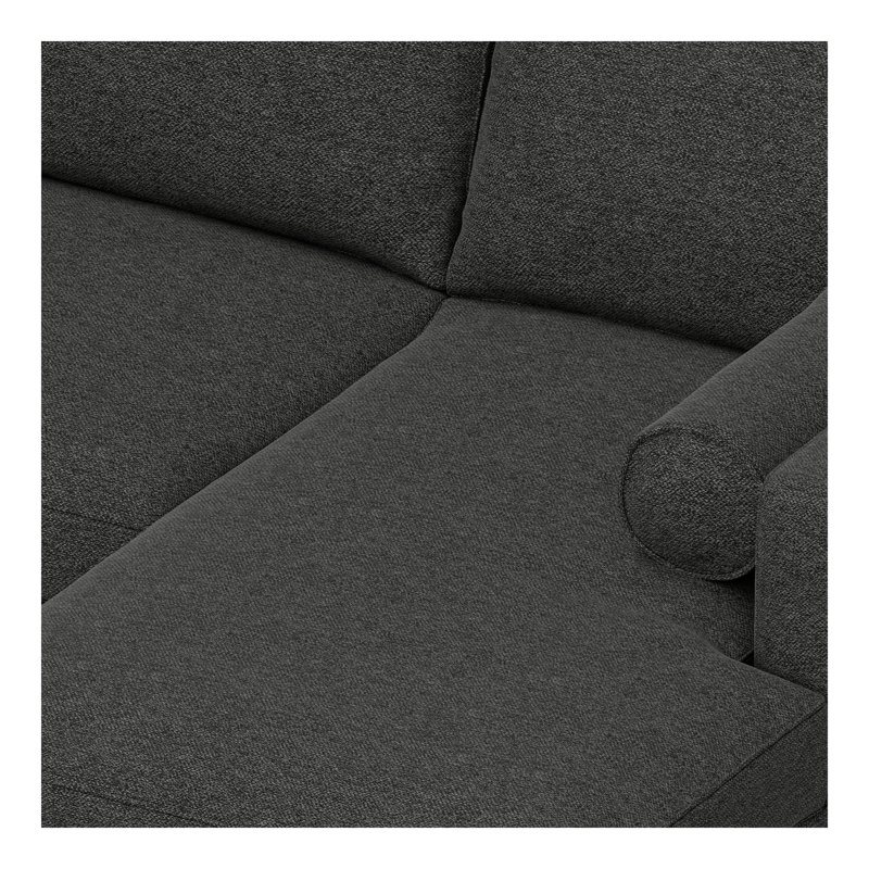 Canapé modulaire gauche Morrison, Orienté à droite, Tissu gris anthracite