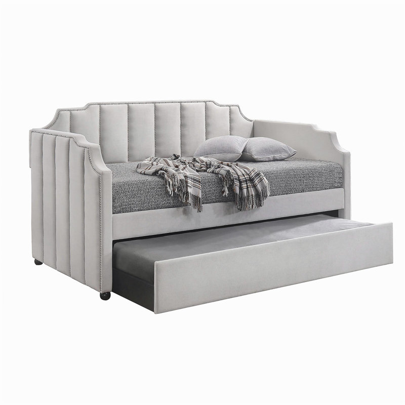 Lit de jour simple avec couchette Dove Grey