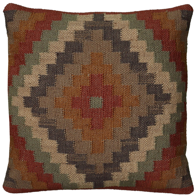 Textured Wool Throw Pillow