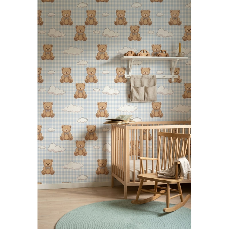 Décoration murale Teddy Bear, Non-Woven Non-Pasted