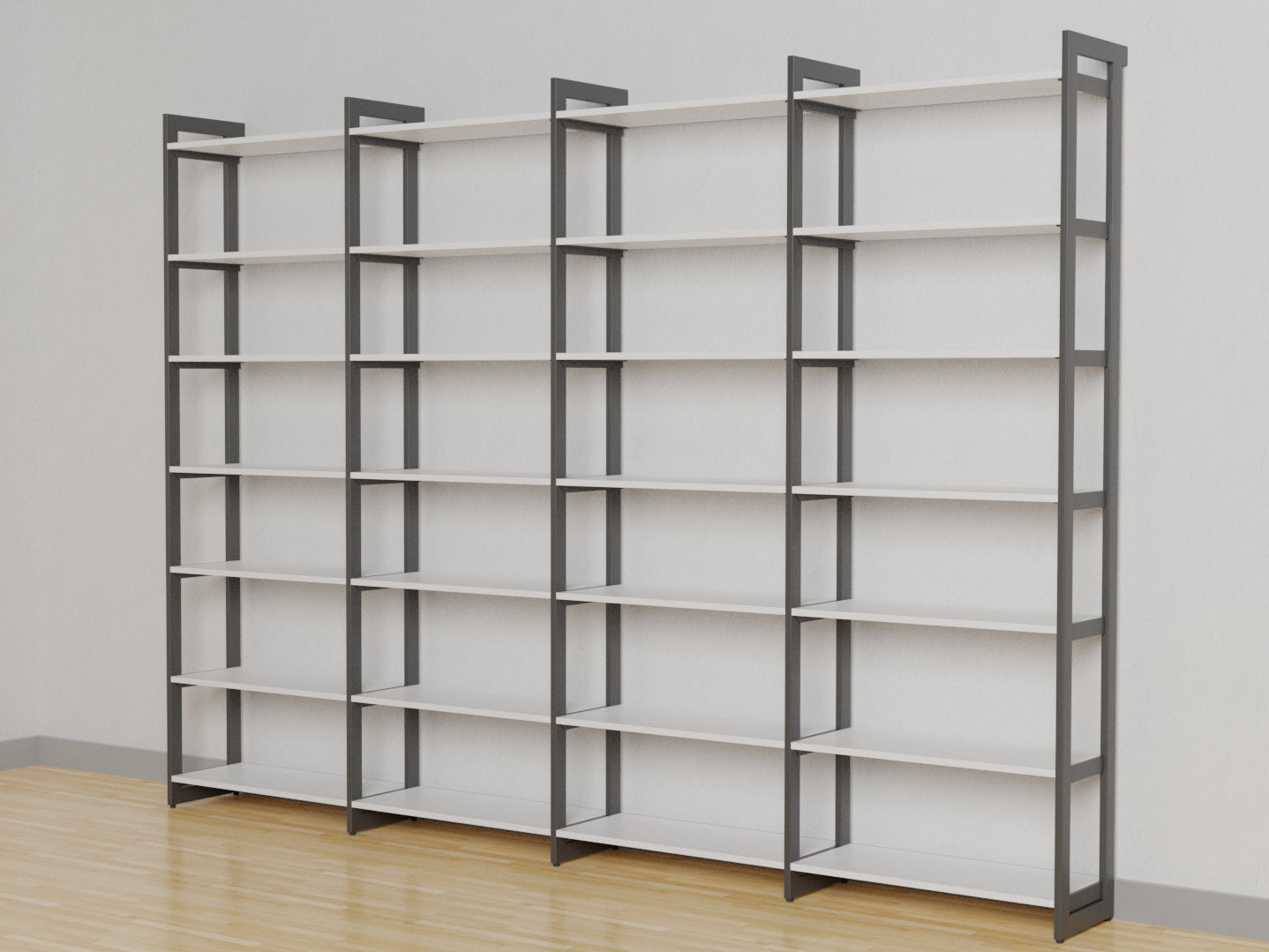 Life Story 13.2 in. x 27.75 in. Classic Gray 3 Shelf Storage