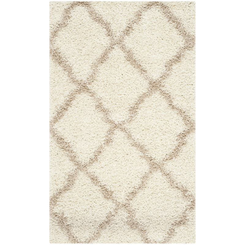 Rosalind Geometric Hand Woven Area Rug, Rectangle 91 x 152 cm