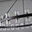 Modern 60-Light Wagon Wheel Chandelier with Crystal Shade-1512387014