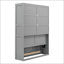 Lit escamotable double pleine grandeur avec tablettes