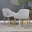 48cm H Premium Textured Woven Linen Upholstered Upholstered Back Armchair-669389325