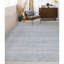Tapis argent / gris en laine / viscose noué à la main 12 pi x 15 pi