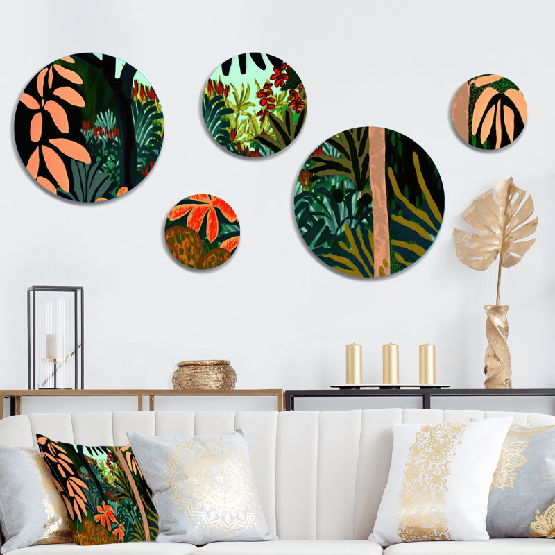 Bounties and Blooming Wilderness Blessings I - Décoration murale bord de mer en métal