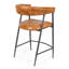 Upholstered Counter Stool with Metal Frame-915967917