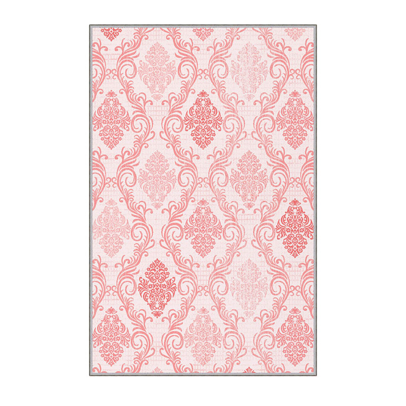 Stylish Hall Carpet, 2.6 x 6.6 Feet, 100% Polyester, 0.3 in Pile Height | Antibacterial, Non-Slip PVC Felt Dot Underside | 3D Digital Print, Machine Washable, Ideal for Entryway & Living Spaces