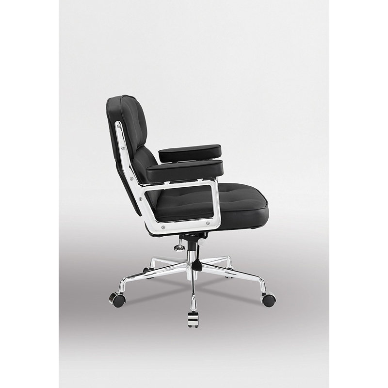 Beecroft Genuine Leather Task Chair, Black