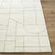 Rectangle Lorette Wool Area Rug with Non-Slip Backing