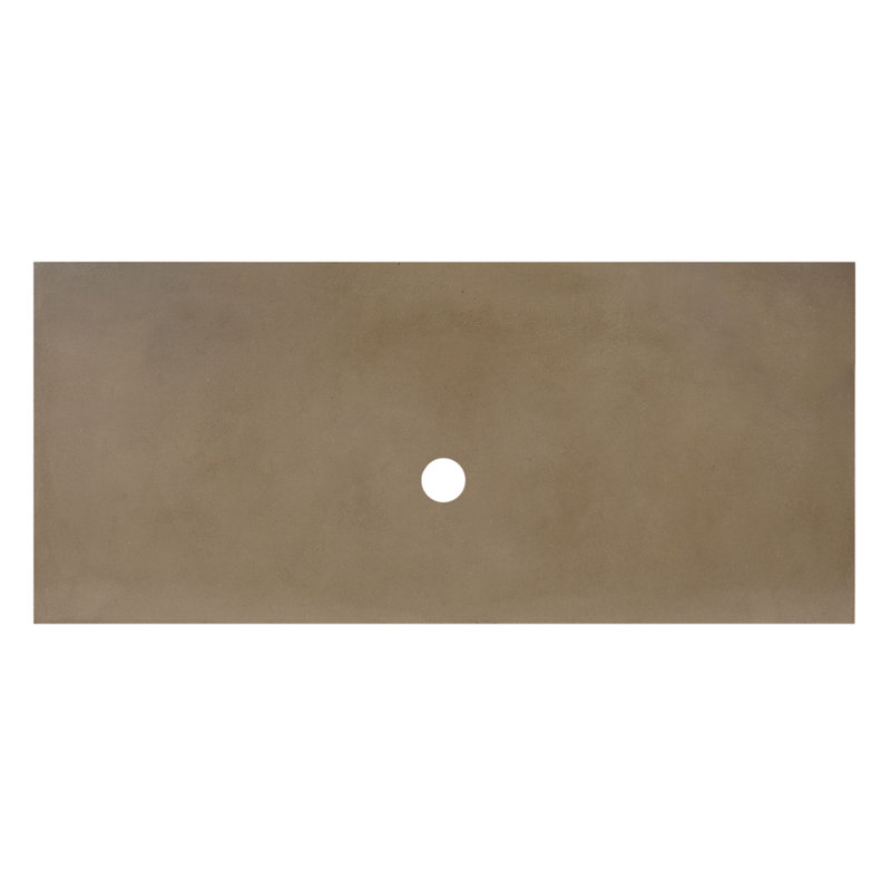 Plateau de meuble-lavabo simple 48,5 po, Aucun trou, Terre