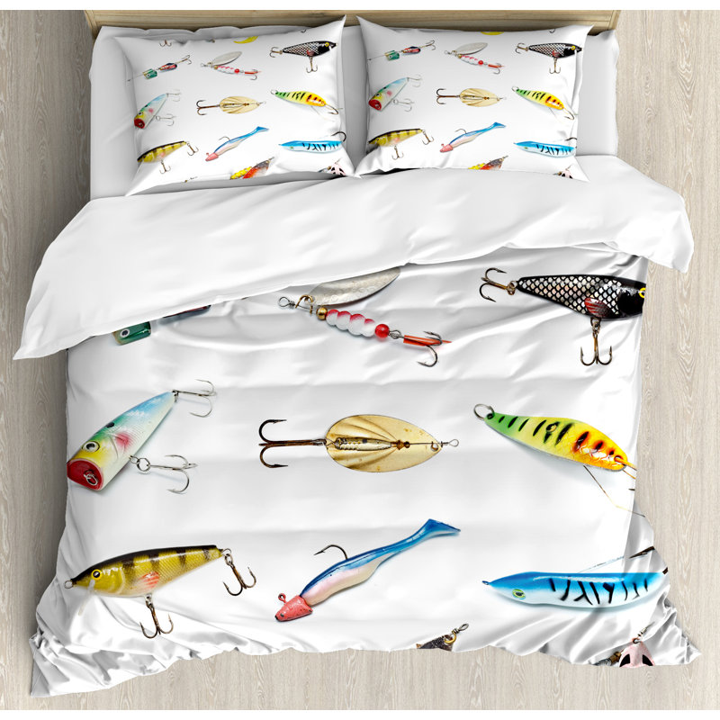 Fishing Coastal Duvet Cover, Queen
