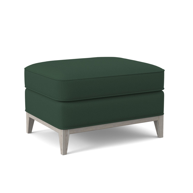 Sonoma Boucle and Velvet Ottoman, Kinsley Sky Viscose, Bisque