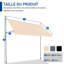 Auvent rétractable en métal et polyester-109411157-109411156