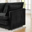Canapé modulaire en L avec repose-pieds - Tissu convertible 4 places, serviette-510082306