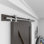 Quincaillerie de porte de grange coulissante en acier inoxydable, porte simple en douceur et facile à installer