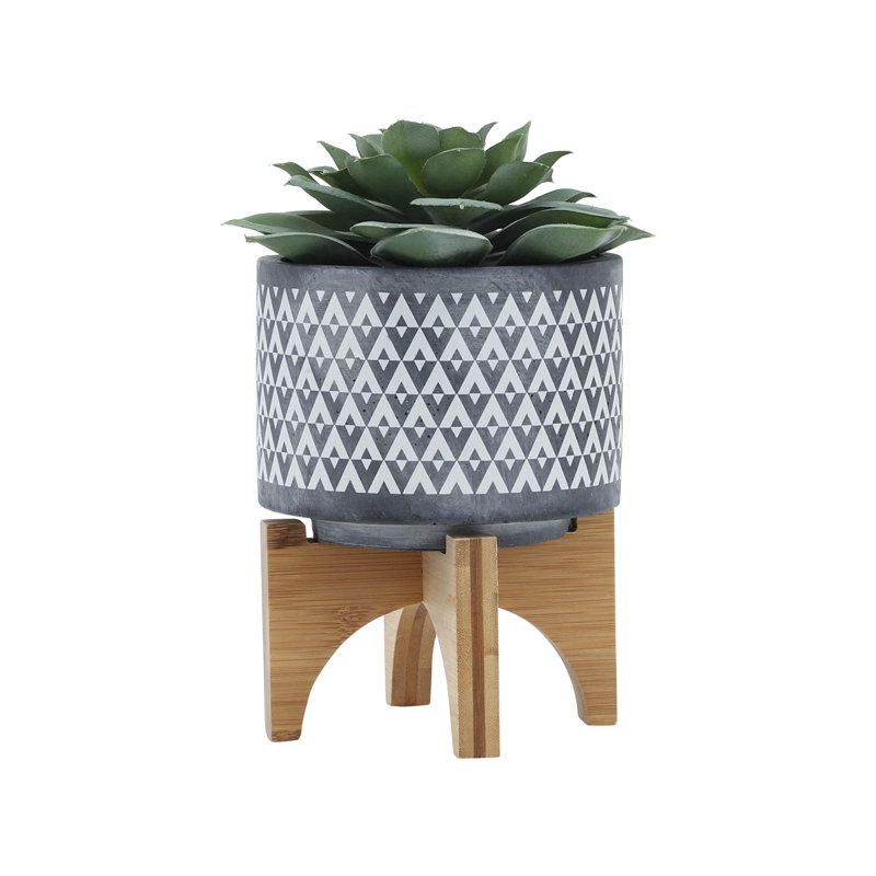 Includes plant rack flower pots, 6" H x 5" W x 5" D