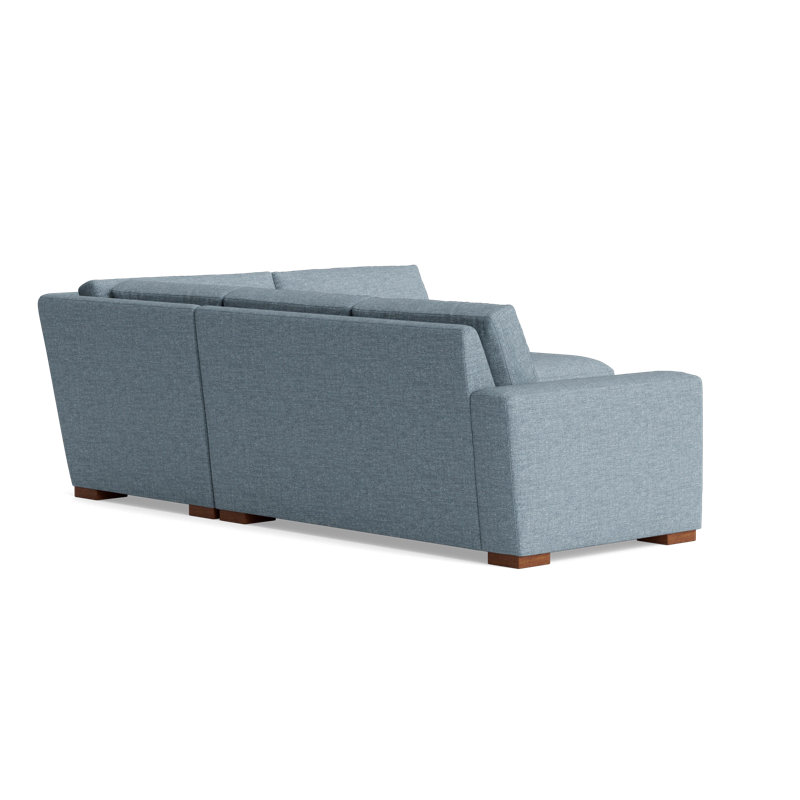 Couch Potato Sectional, Performance Weave - Onyx, Right Hand Facing