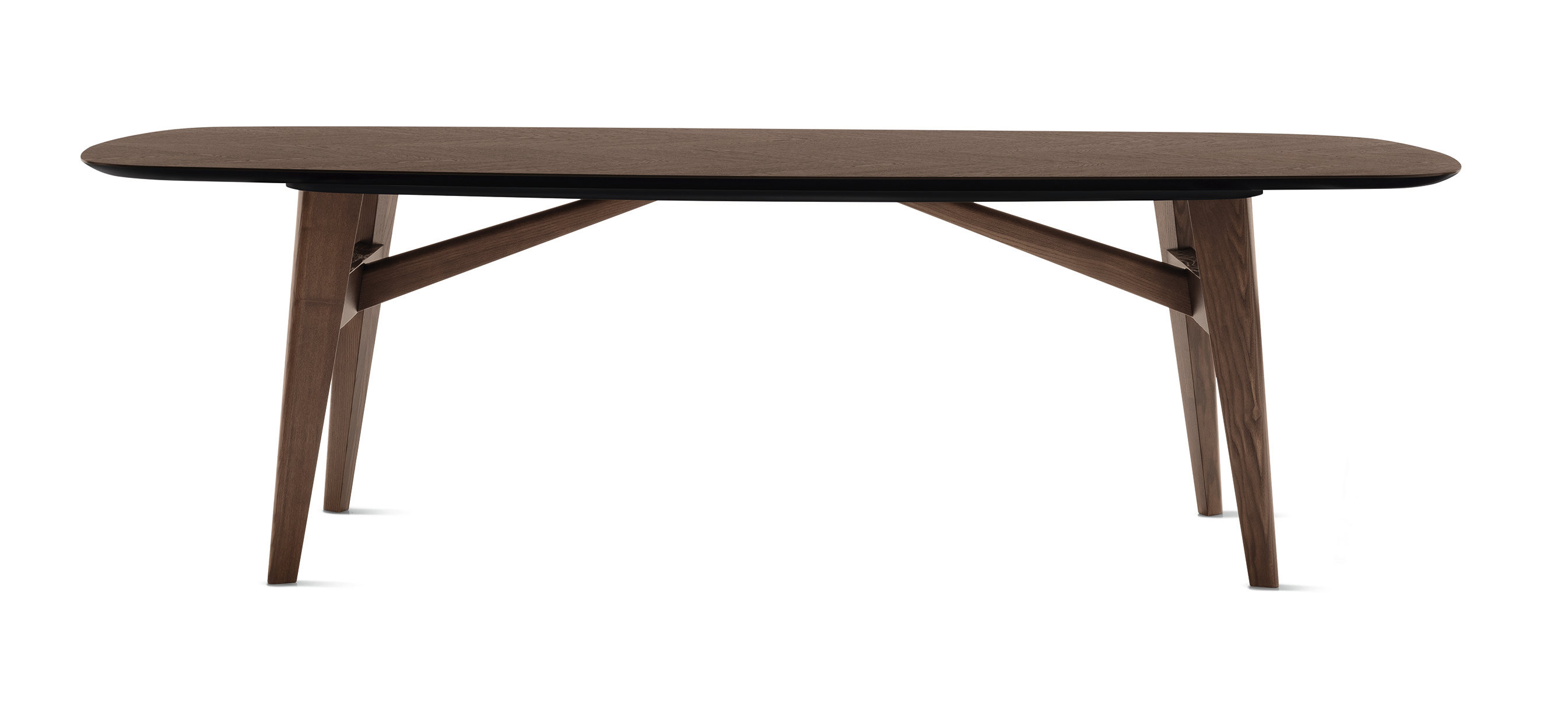 Calligaris Abrey Table with Wooden Legs and Herringbone Top Wayfair