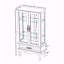 Curio Display Cabinet with Adjustable Glass Shelves-332876165