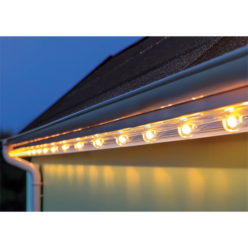 LED Indoor / Outdoor Rope Lights, Yellow, 1.2cm H x 4500cm L x 1.3cm W 