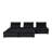 Charmie Velvet L-Shaped Sectional Reversible-88309965