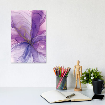 Purple Flower - Wrapped Canvas Art Prints - Wrapped Canvas Gallery-Wrapped Canvas Giclée