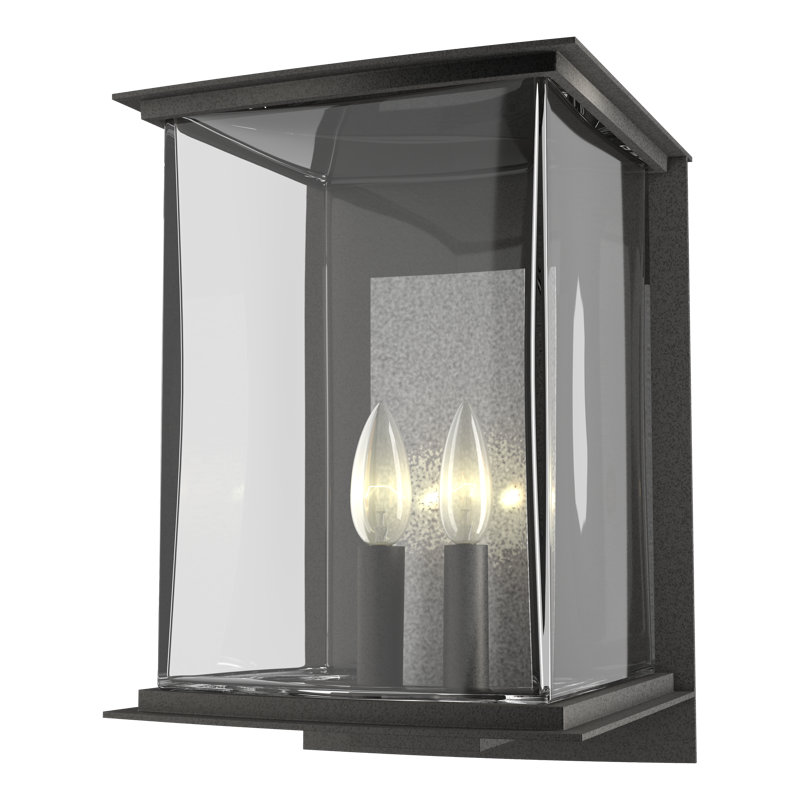 Kingston 7" Outdoor Wall Lantern, Translucent Vintage Platinum, Coastal Natural Iron, 12.1'' H X 7'' W X 7.2'' D