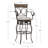Lowry Swivel Upholstered Counter Stool with Metal Frame-69851426-67492044