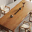 62.99" Brown Rectangular Solid Wood Dining Table-704886943