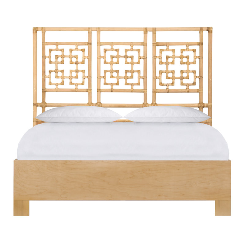 Lit plateforme Palm Springs, Grand, Naturel