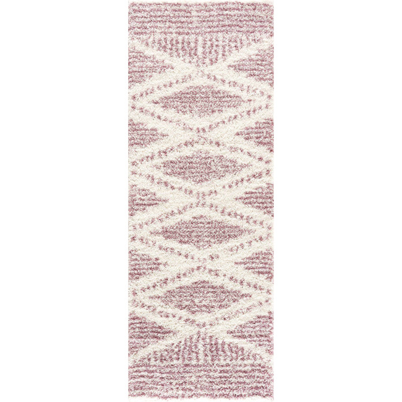 Tapis crème / beige Ivalin, Rose, Tapis de couloir 2 pi 7 po x 7 pi 3 po