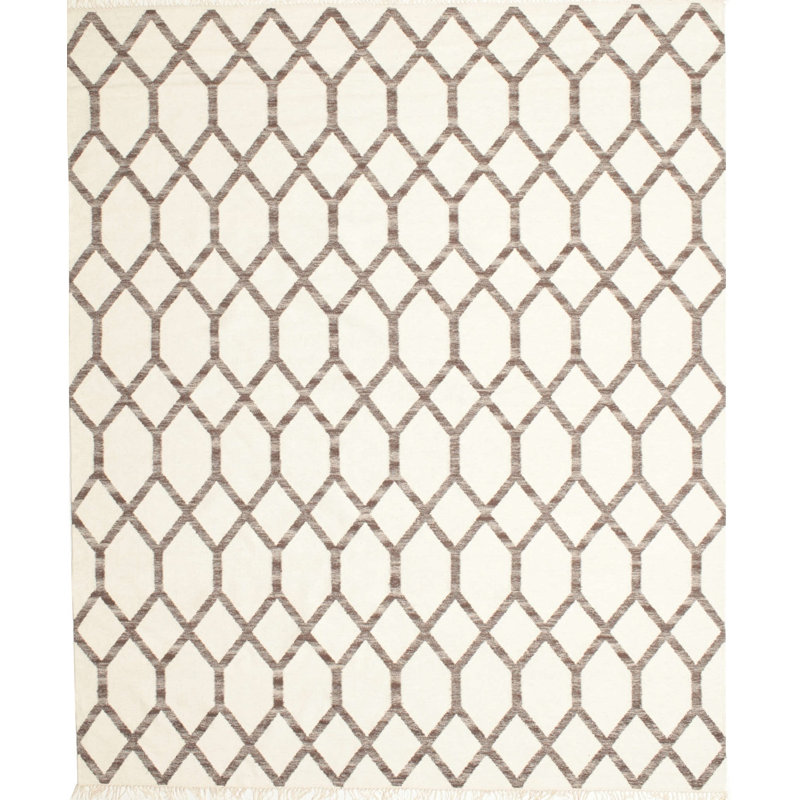 Tapis contemporain gris, Rectangle 5 pi x 7 pi
