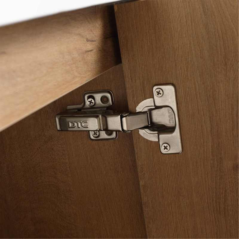 Meuble-lavabo autoportant 48 po (46-7 / 8 po) et 3 portes d'armoire à fermeture en douceur, contreplaqué, (KD-PACKING)