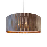 Kerflights Drum Wood Kerf Pendant Light - D9