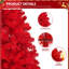  Arbre de Noël rouge en PVC 7 pi avec 1100 branches