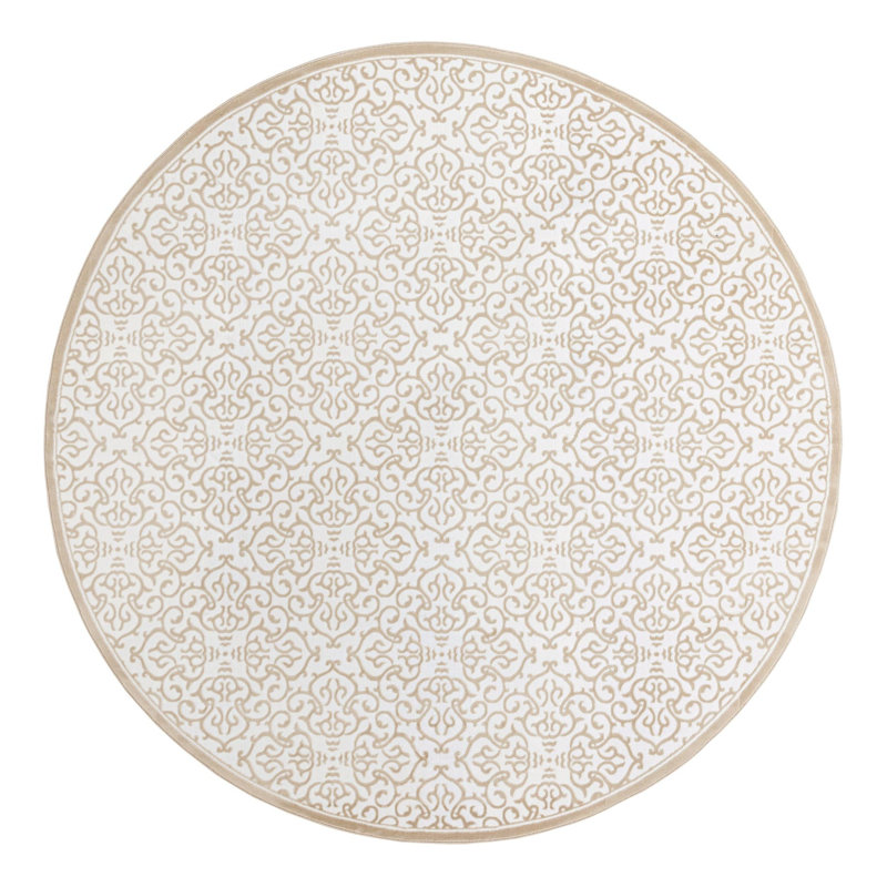 Anah Damask Indoor Rug, Round 10'8"