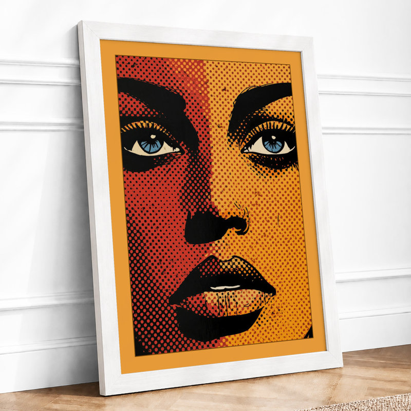Divided Portrait Pop Art - Print, A3 - 42.0 x 29.7 cm, White