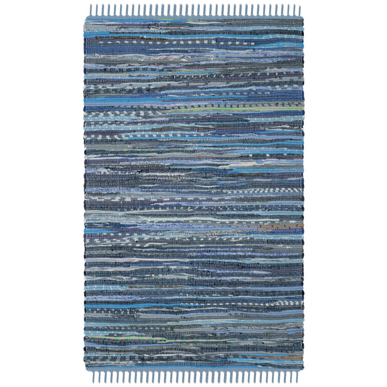 Burnette Rug Hand Woven Cotton Striped Rug