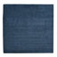 Tapis écologiques tissés à la main en laine tissée à la main - Carré | Couleur bleue | Conception solide | Tapis de salon, chambre à coucher-71857320