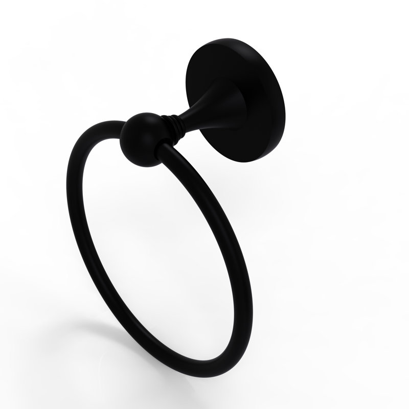 Anneau à serviette Godoy, Noir mat