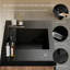 Meuble-lavabo de salle de bain avec lavabo, armoire de rangement murale avec tiroirs à fermeture en douceur-2062747583