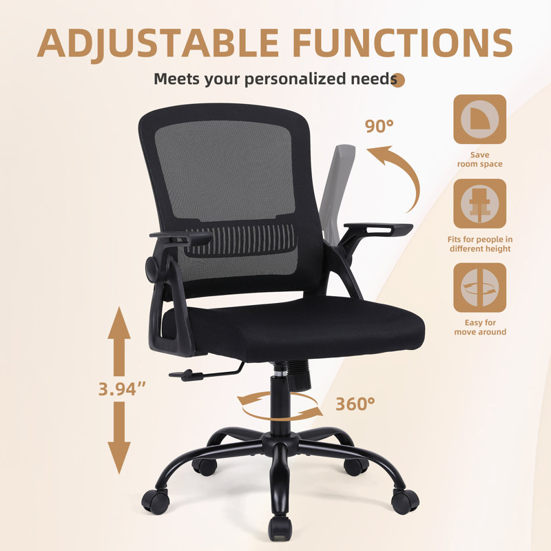 Fauteuil de bureau rembourré Izaiha