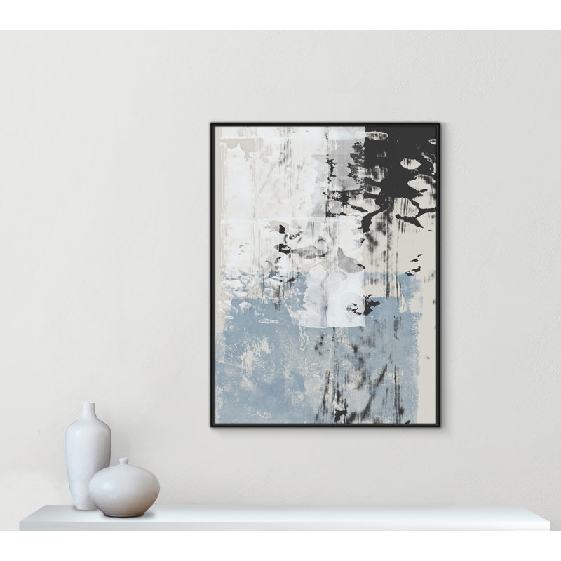 «Reflections In Blue II» par Isabelle Z, Noir, H 49,5 po x l 37,5 po