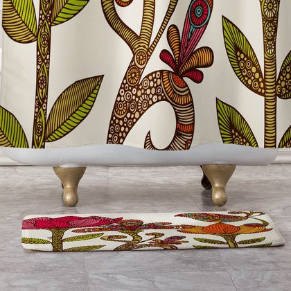 Tapis pour salle de bain du jardin