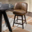 Della Upholstered Stool with Solid Wood Frame